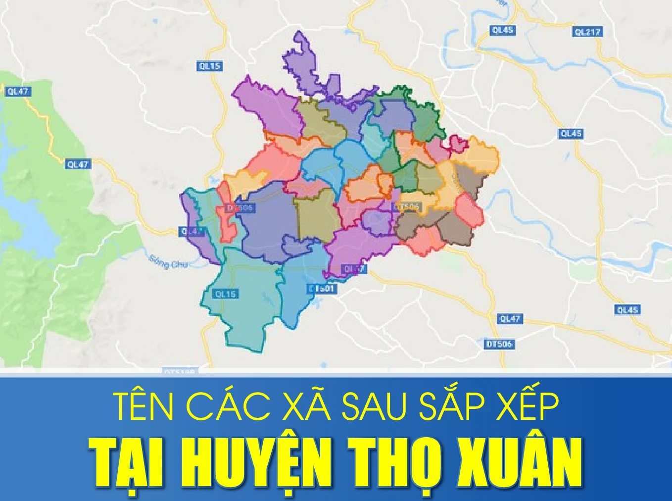 Tên các xã sau sắp xếp tại huyện Thọ Xuân