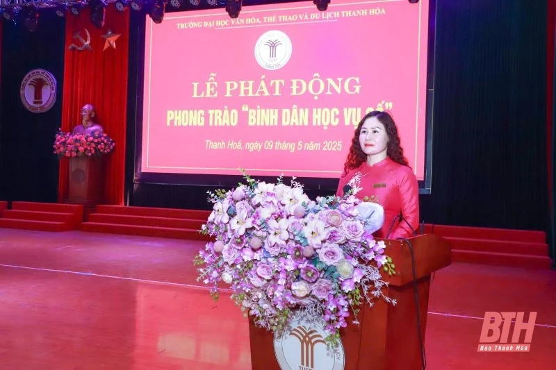 Trường Đại học Văn hóa, Thể thao và Du lịch Thanh Hóa phát động phong trào “Bình dân học vụ số”