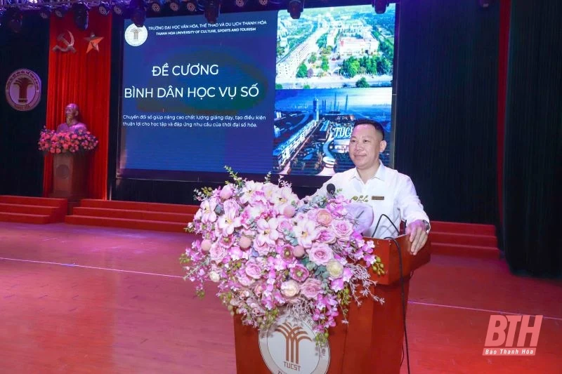 Trường Đại học Văn hóa, Thể thao và Du lịch Thanh Hóa phát động phong trào “Bình dân học vụ số”