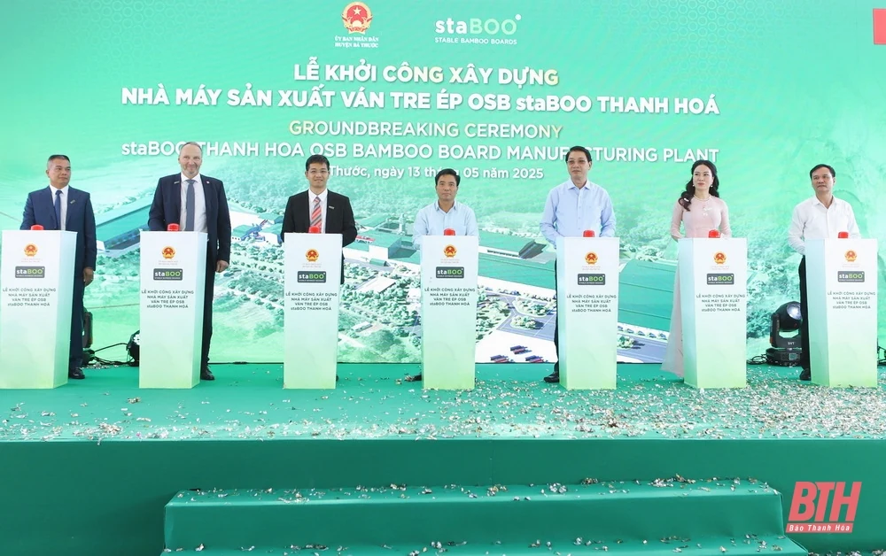 Khởi công xây dựng nhà máy sản xuất ván tre ép gần 3.200 tỷ đồng