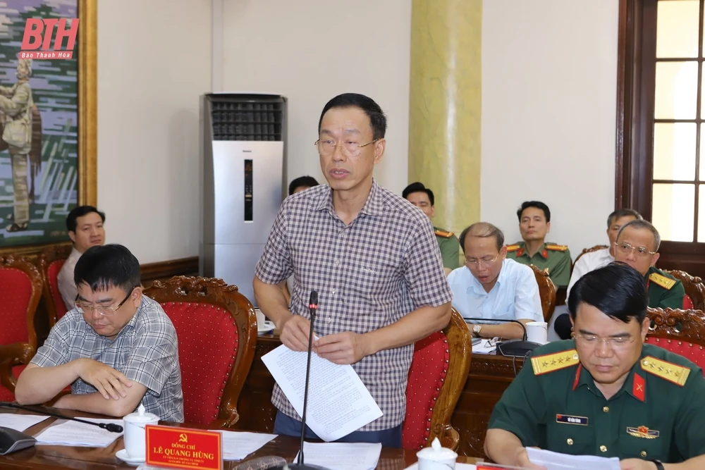 Ban Thường vụ Tỉnh ủy làm việc với Đoàn công tác Bộ Công an về chuyển đổi số