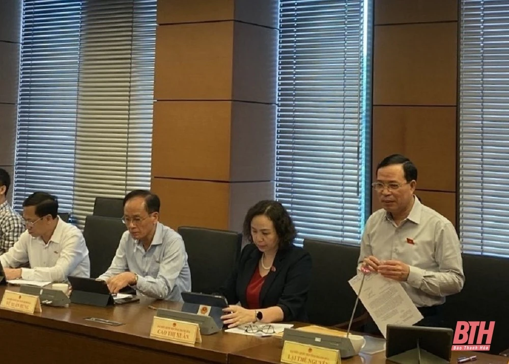 Kỳ họp thứ 9, Quốc hội khóa XV: Đoàn ĐBQH Thanh Hoá góp ý vào các dự án luật, dự thảo nghị quyết