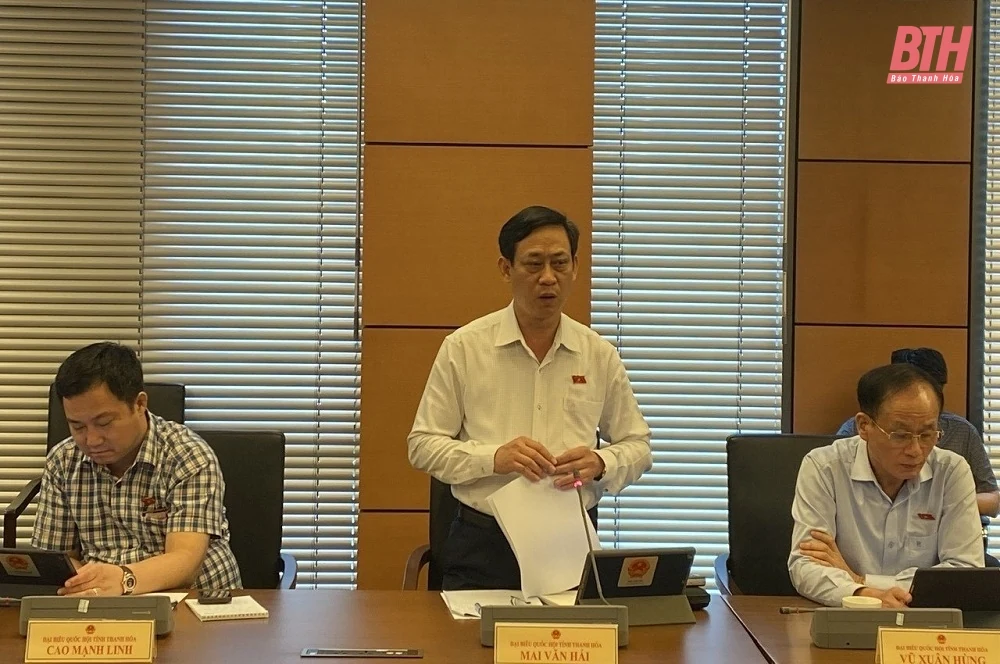 Kỳ họp thứ 9, Quốc hội khóa XV: Đoàn ĐBQH Thanh Hoá góp ý vào các dự án luật, dự thảo nghị quyết