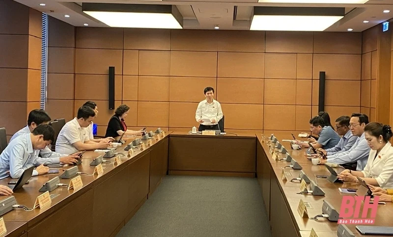 Đoàn ĐBQH Thanh Hóa tham gia góp ý vào các dự án luật 