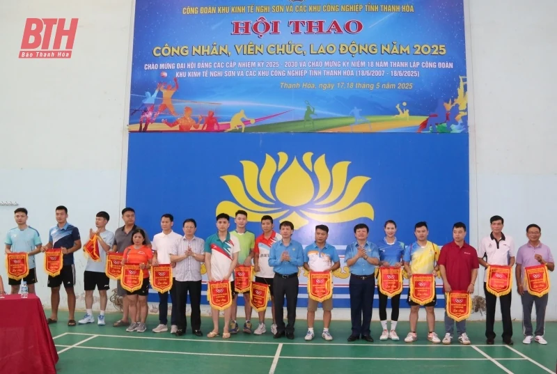 Công đoàn Khu Kinh tế Nghi Sơn và các khu công nghiệp tổ chức Hội thao công nhân, viên chức, lao động năm 2025 