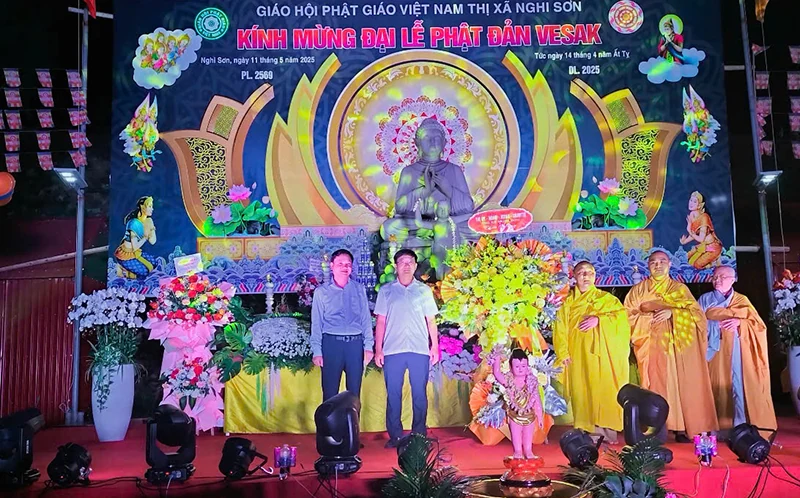 Ban trị sự Giáo hội Phật giáo thị xã Nghi Sơn tổ chức Đại lễ Phật đản Phật lịch 2569 - Dương lịch 2025