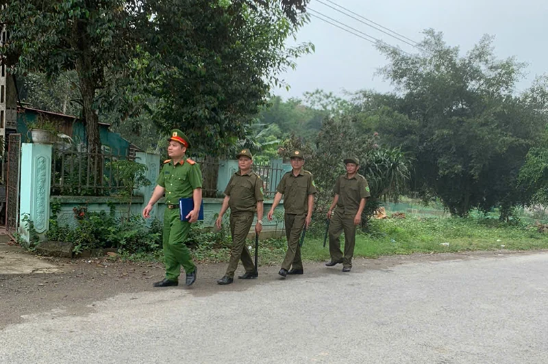 Công an xã Cẩm Tú giữ vững an ninh trật tự từ cơ sở