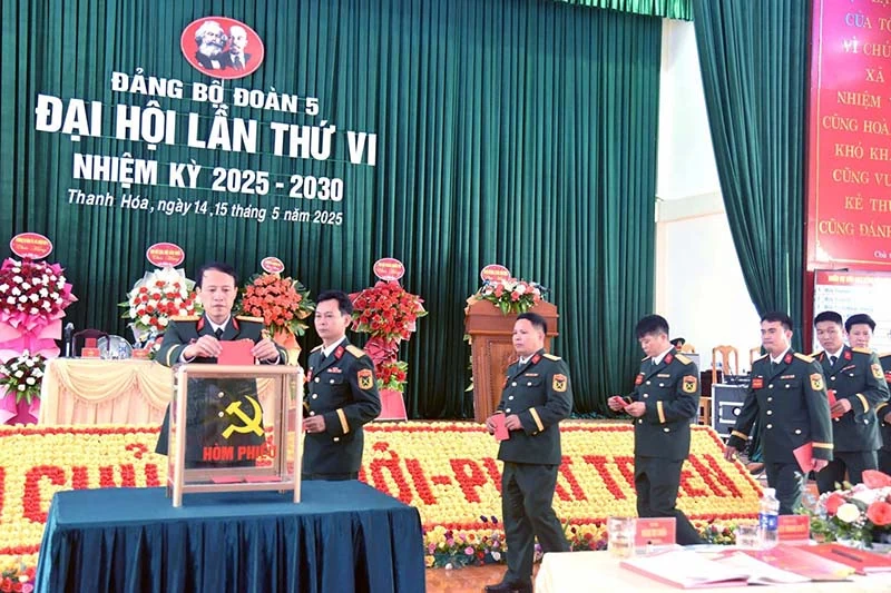 Đại hội Đảng bộ Đoàn Kinh tế - Quốc phòng 5 nhiệm kỳ 2025 - 2030 thành công tốt đẹp