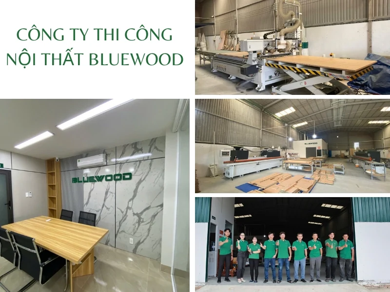BLUEWOOD - Đơn vị thi công nội thất văn phòng, phòng khách uy tín