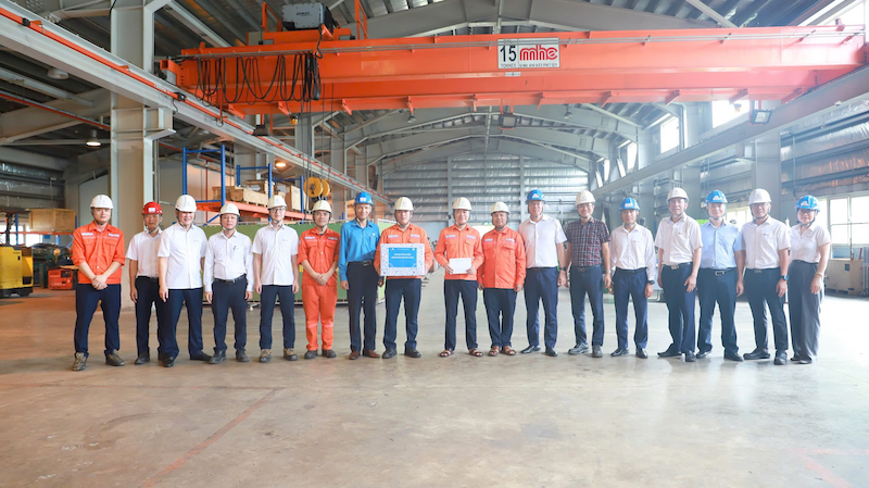 Đoàn công tác Tổng Công ty Phát điện 1 thăm và làm việc tại Công ty Nhiệt điện Nghi Sơn