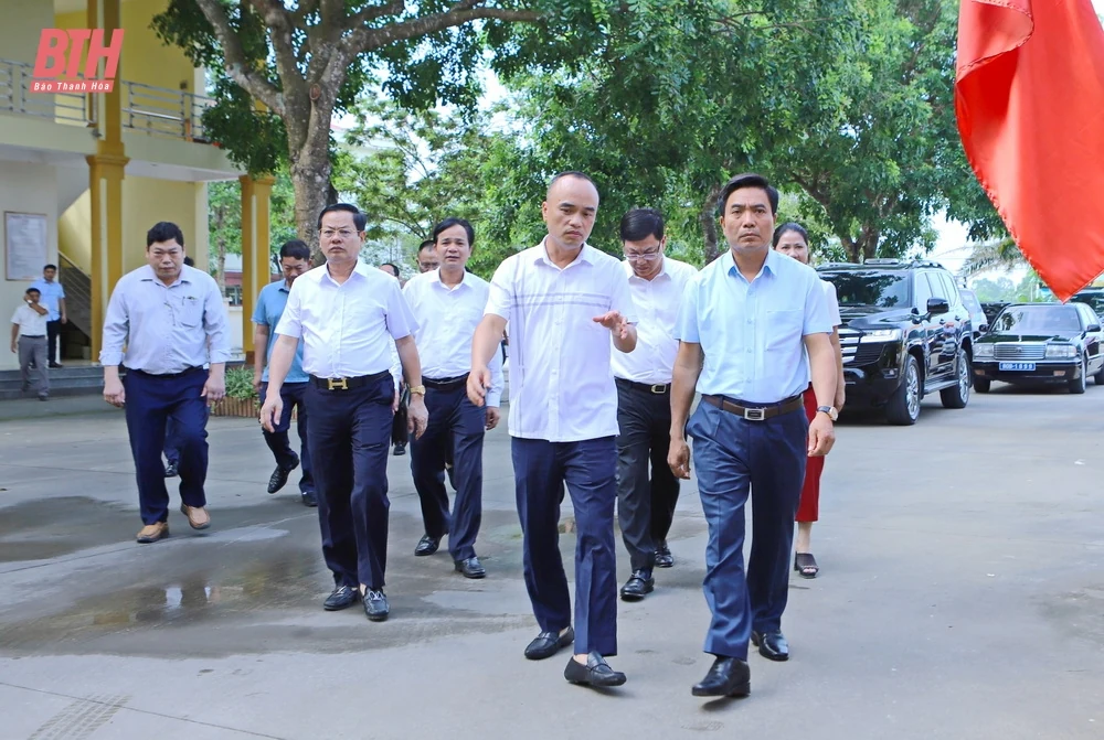 Bí thư Tỉnh ủy Nguyễn Doãn Anh kiểm tra địa điểm bố trí trụ sở làm việc tại TP Thanh Hóa và TP Sầm Sơn sau sắp xếp đơn vị hành chính