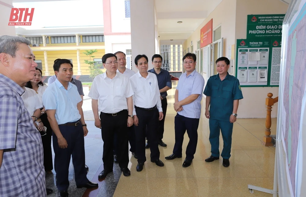 Bí thư Tỉnh ủy Nguyễn Doãn Anh kiểm tra địa điểm bố trí trụ sở làm việc tại TP Thanh Hóa và TP Sầm Sơn sau sắp xếp đơn vị hành chính