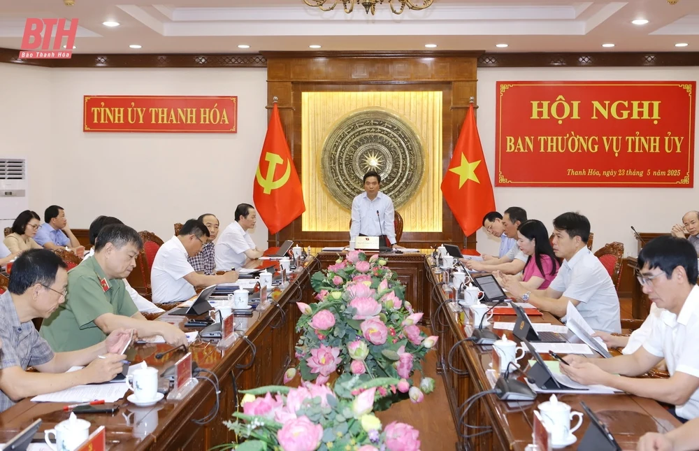 Ban Thường vụ Tỉnh ủy đánh giá kết quả thực hiện các công việc liên quan đến sắp xếp đơn vị hành chính cấp xã