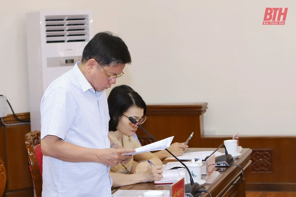 Ban Thường vụ Tỉnh ủy đánh giá kết quả thực hiện các công việc liên quan đến sắp xếp đơn vị hành chính cấp xã