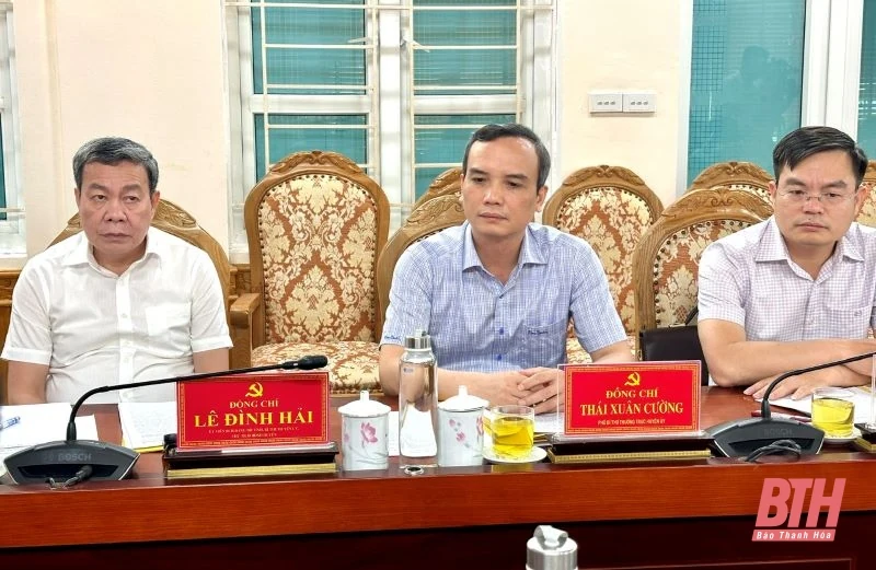 Kiểm tra, đôn đốc việc triển khai sắp xếp đơn vị hành chính cấp xã tại huyện Thọ Xuân