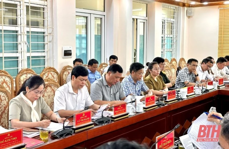 Kiểm tra, đôn đốc việc triển khai sắp xếp đơn vị hành chính cấp xã tại huyện Thọ Xuân