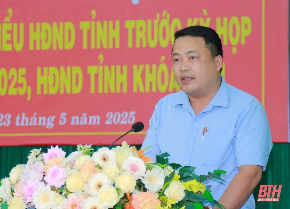 Phó Bí thư Tỉnh ủy Trịnh Tuấn Sinh tiếp xúc cử tri TP Sầm Sơn