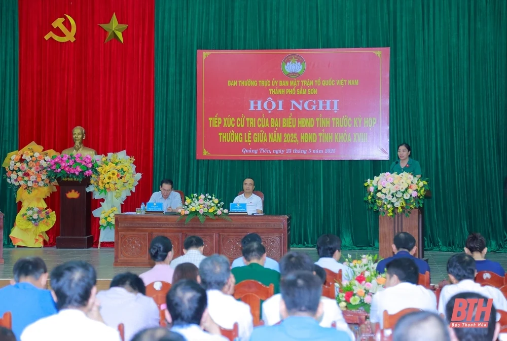 Phó Bí thư Tỉnh ủy Trịnh Tuấn Sinh tiếp xúc cử tri TP Sầm Sơn