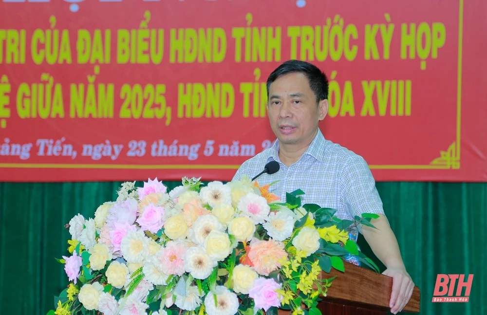 Phó Bí thư Tỉnh ủy Trịnh Tuấn Sinh tiếp xúc cử tri TP Sầm Sơn