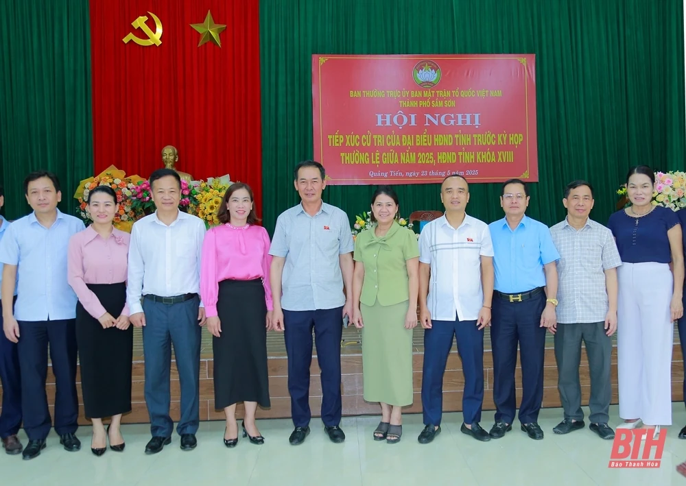 Phó Bí thư Tỉnh ủy Trịnh Tuấn Sinh tiếp xúc cử tri TP Sầm Sơn