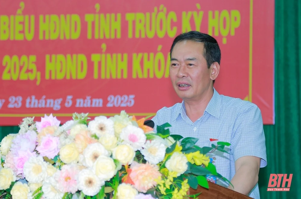 Phó Bí thư Tỉnh ủy Trịnh Tuấn Sinh tiếp xúc cử tri TP Sầm Sơn