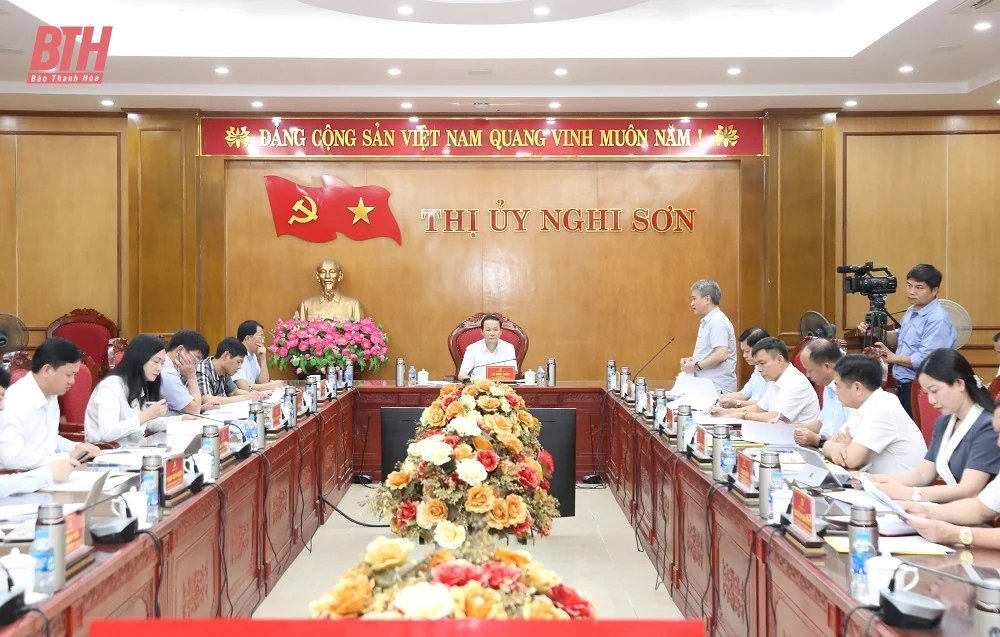 Thị xã Nghi Sơn tập trung làm tốt nhiệm vụ sắp xếp, tổ chức bộ máy theo mô hình chính quyền địa phương 2 cấp