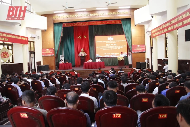 Tổ đại biểu HĐND tỉnh tiếp xúc cử tri huyện Bá Thước