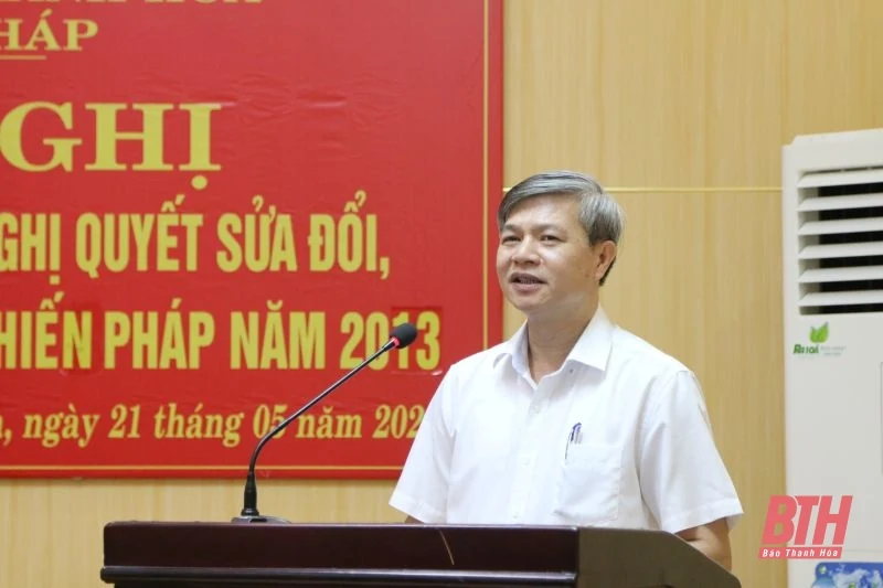 Sở Tư pháp lấy ý kiến về dự thảo Nghị quyết sửa đổi, bổ sung một số điều của Hiến pháp 2013