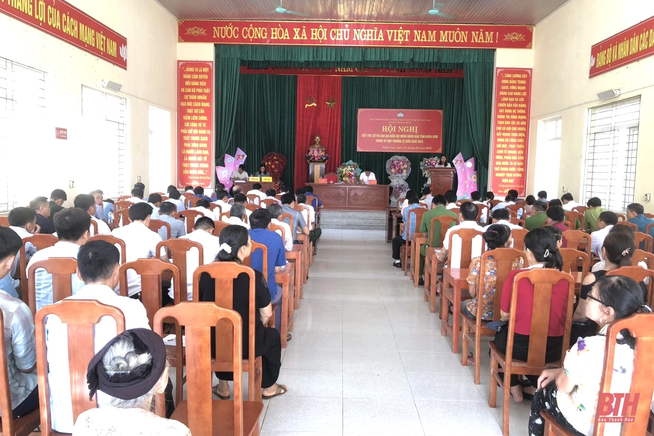 Tổ đại biểu HĐND tỉnh tiếp xúc cử tri huyện Thường Xuân