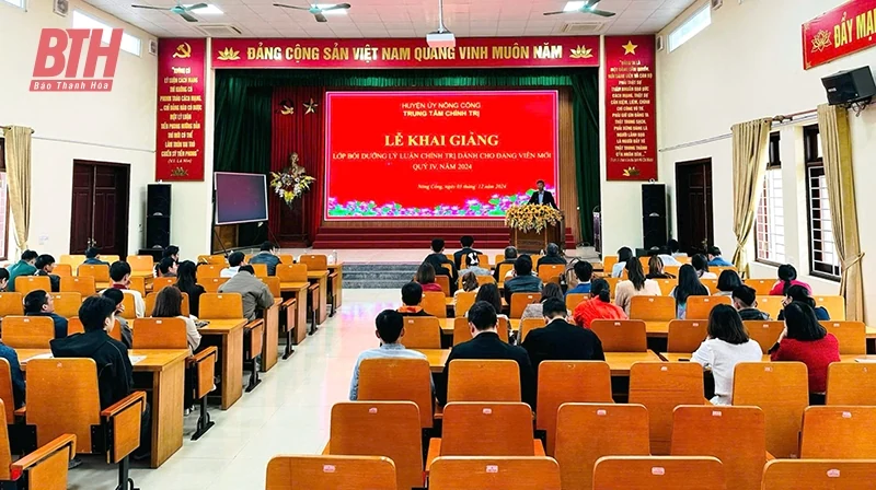 Nông Cống chú trọng công tác đào tạo, bồi dưỡng lý luận chính trị cho cán bộ, đảng viên