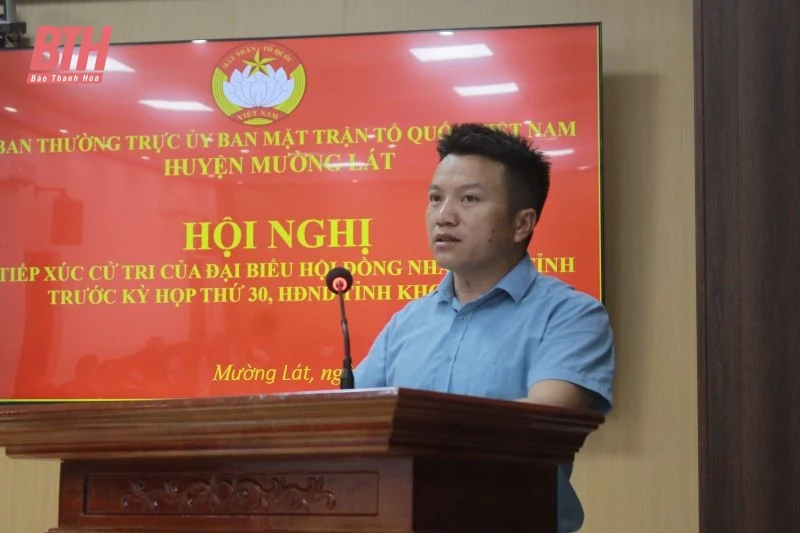 Cử tri huyện Mường Lát kiến nghị đẩy nhanh tiến độ các dự án tái định cư