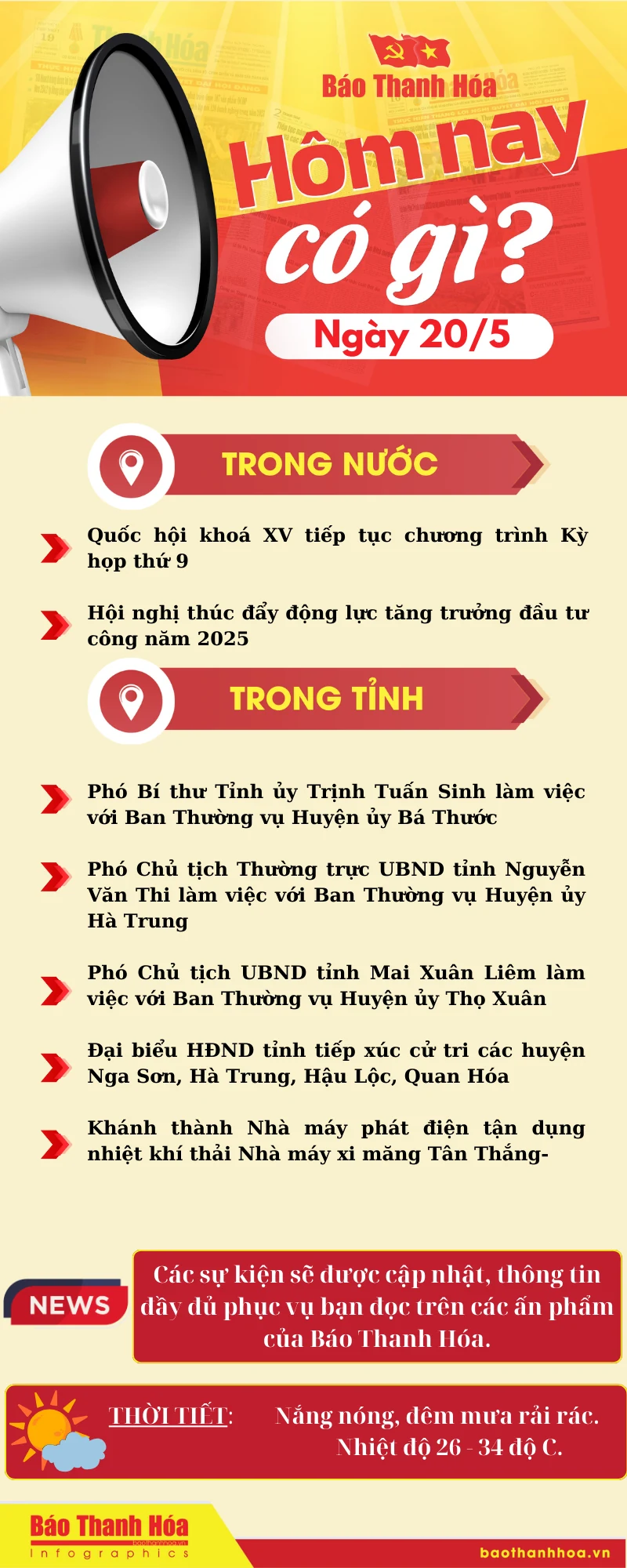 Hôm nay có gì? - Sự kiện nổi bật ngày 20/5/2025