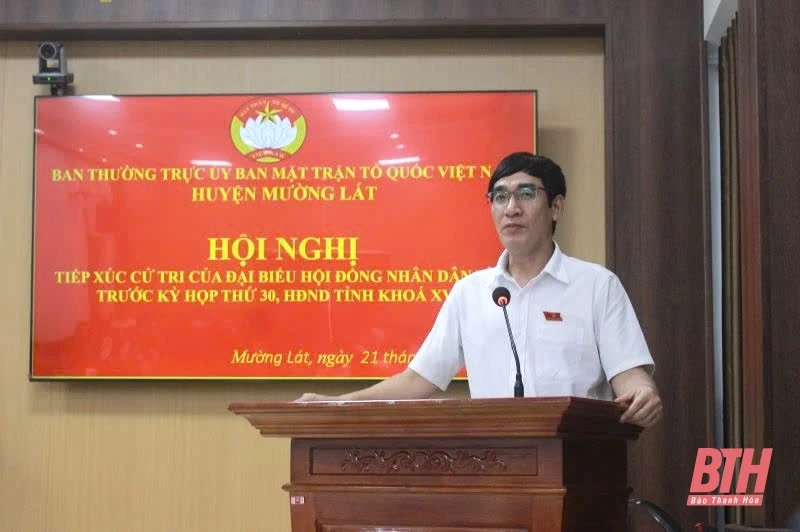 Cử tri huyện Mường Lát kiến nghị đẩy nhanh tiến độ các dự án tái định cư