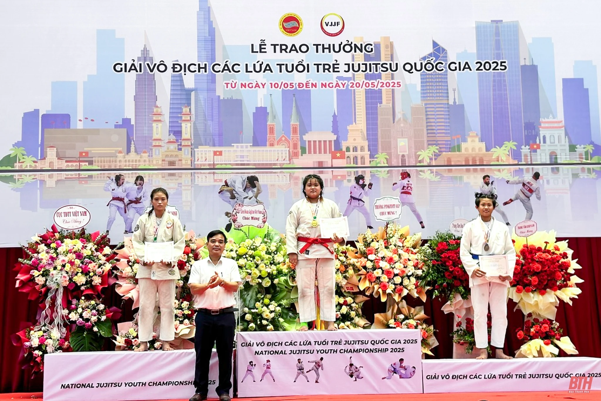 Thanh Hoá xếp hạng ba lứa tuổi U16 tại Giải vô địch các lứa tuổi trẻ JuJitsu quốc gia 2025