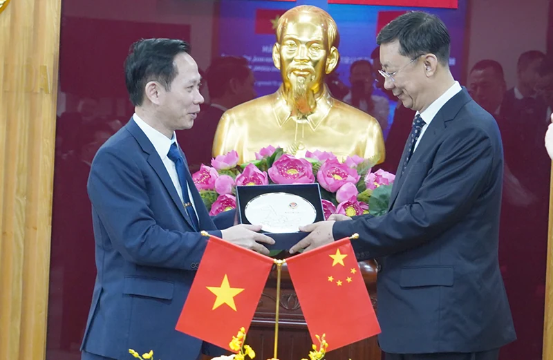 Hội đàm giữa Công an tỉnh Thanh Hóa và Công an tỉnh Hắc Long Giang (Trung Quốc)