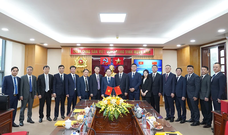 Hội đàm giữa Công an tỉnh Thanh Hóa và Công an tỉnh Hắc Long Giang (Trung Quốc)