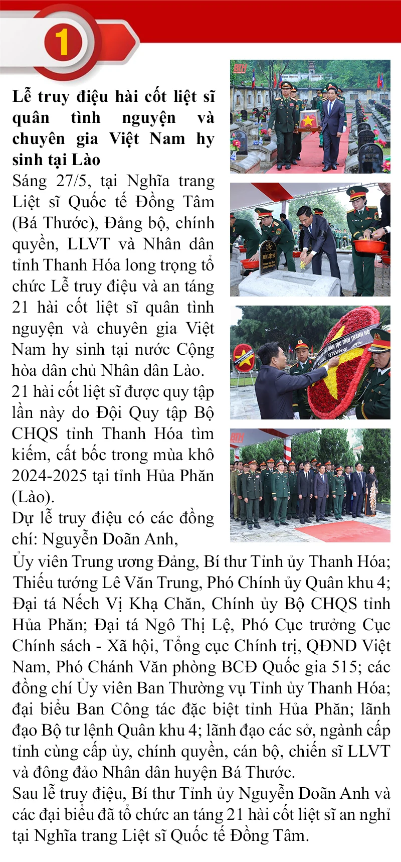 Những sự kiện nổi bật trong tuần