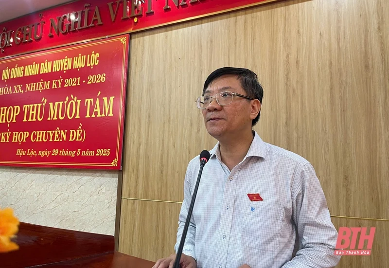 HĐND huyện Hậu Lộc bãi bỏ Nghị quyết về chủ trương đầu tư một số chương trình, dự án đầu tư công giai đoạn 2021-2026 