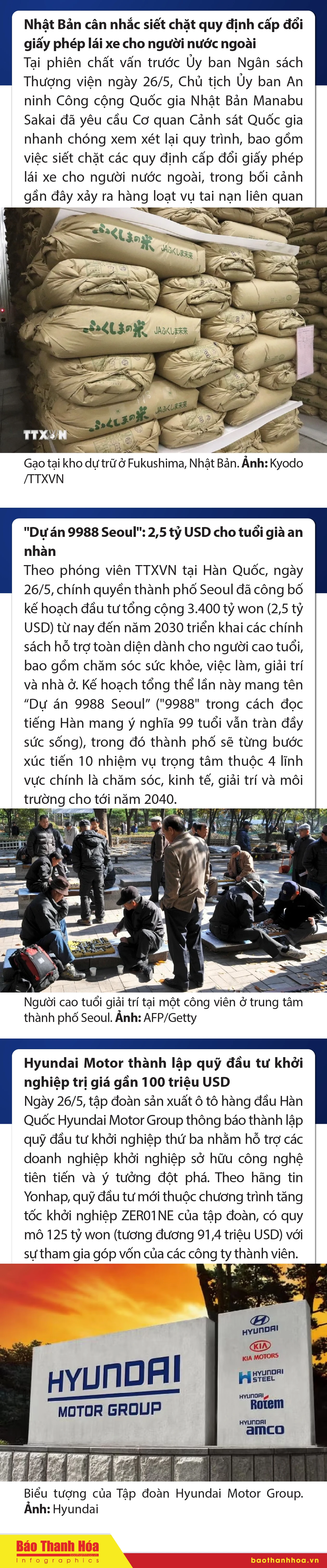 Sự kiện nổi bật trong nước, quốc tế ngày 26/5/2025