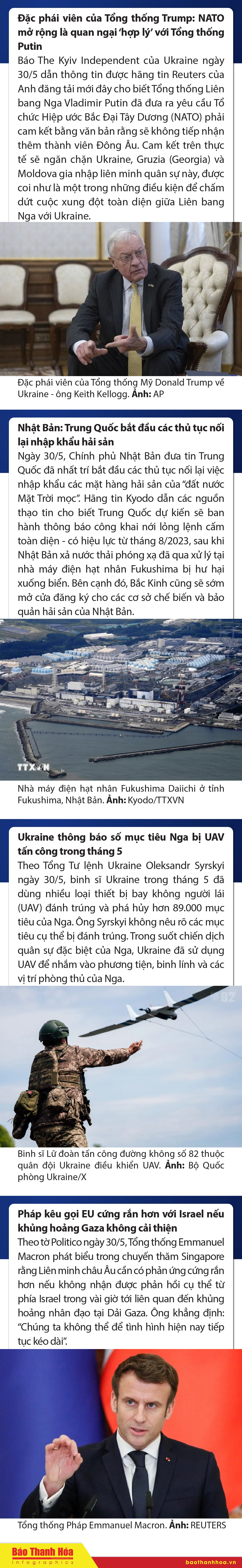 Sự kiện nổi bật trong nước, quốc tế ngày 30/5/2025