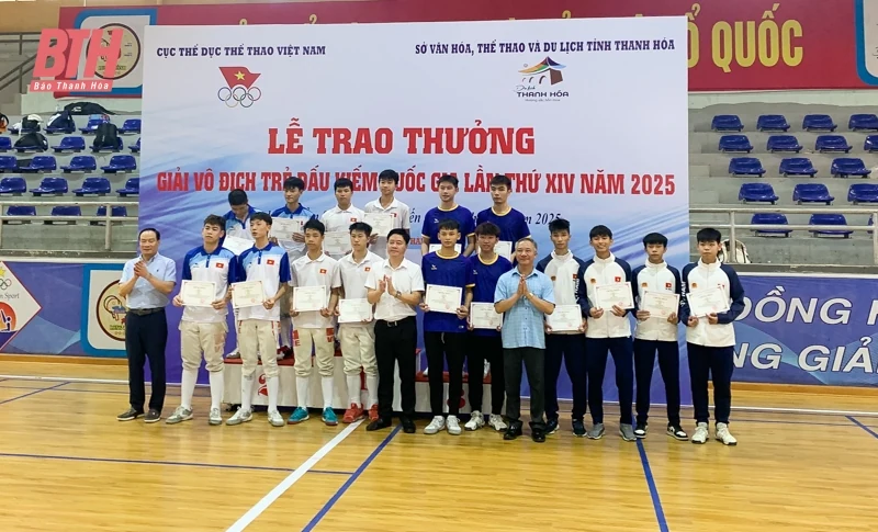 Thanh Hoá đoạt giải Nhì toàn đoàn tại Giải vô địch trẻ Đấu kiếm quốc gia