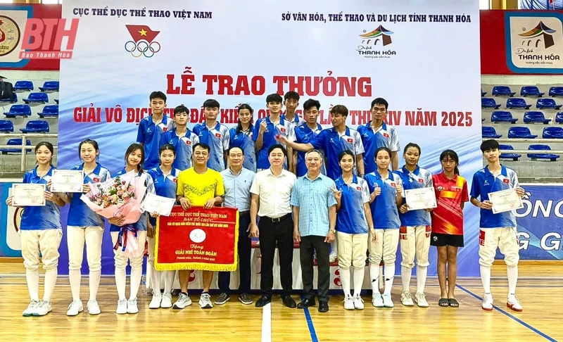 Thanh Hoá đoạt giải Nhì toàn đoàn tại Giải vô địch trẻ Đấu kiếm quốc gia