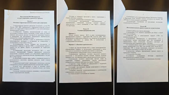 Hé lộ chi tiết đề xuất hòa bình của Nga