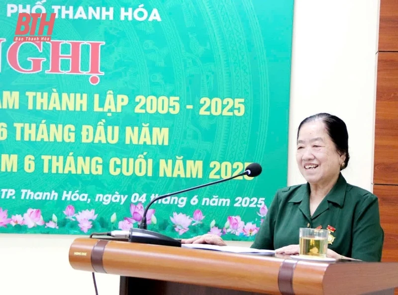 Hội Cựu TNXP TP Thanh Hóa tổng kết hoạt động 20 năm thành lập và triển khai nhiệm vụ 6 tháng cuối năm 2025