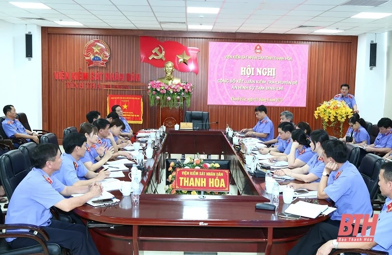 Công bố kết luận kiểm tra chuyên đề án hình sự tạm đình chỉ