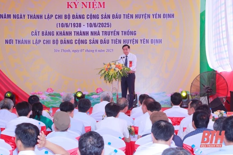 Kỷ niệm 87 năm thành lập Chi bộ Đảng Cộng sản đầu tiên huyện Yên Định