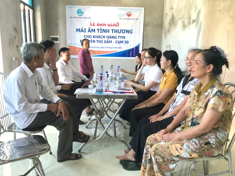 TYM chi nhánh Thanh Hóa trao nhà “Mái ấm tình thương” cho phụ nữ nghèo