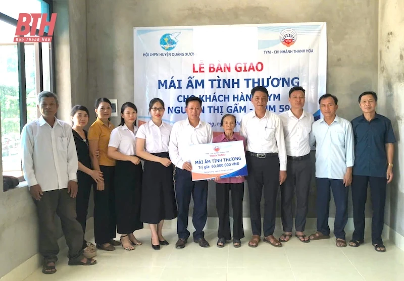 TYM chi nhánh Thanh Hóa trao nhà “Mái ấm tình thương” cho phụ nữ nghèo