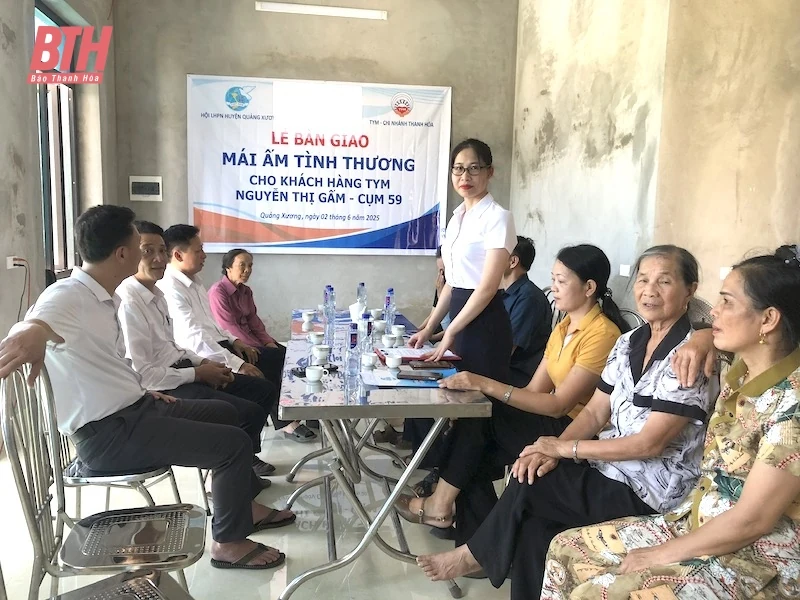 TYM chi nhánh Thanh Hóa trao nhà “Mái ấm tình thương” cho phụ nữ nghèo