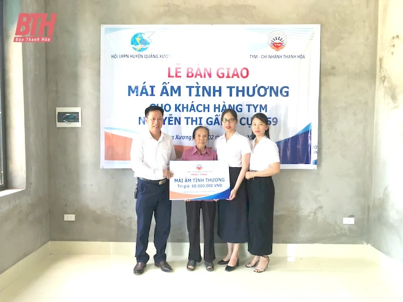 TYM chi nhánh Thanh Hóa trao nhà “Mái ấm tình thương” cho phụ nữ nghèo